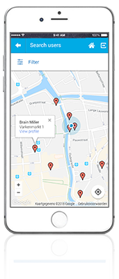 Mobile app map